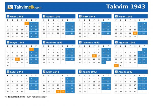 Takvim 1943