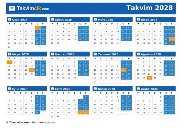 Takvim 2028