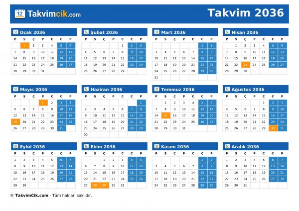 Takvim 2036