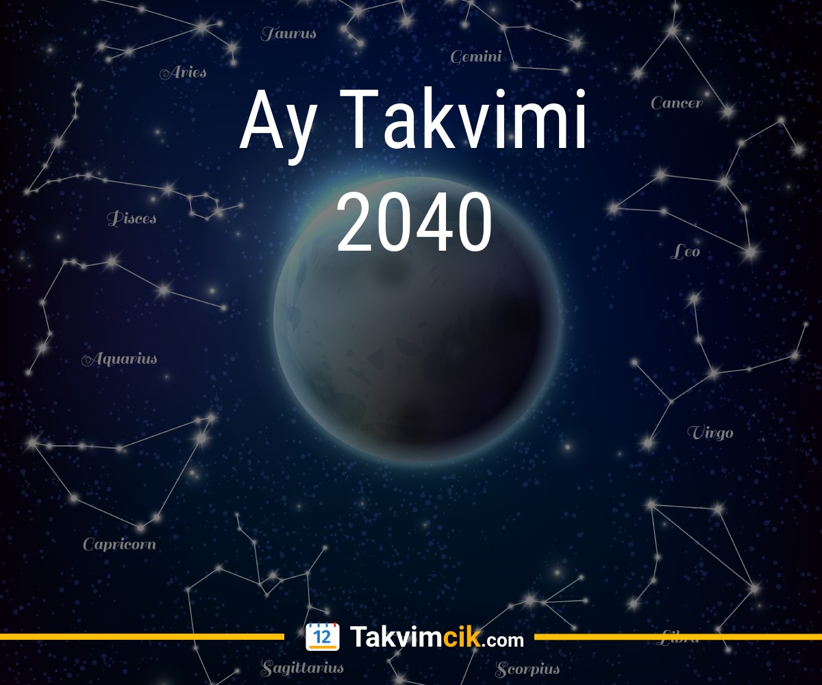 Ay Takvimi 2040 — Takvimse.com.tr
